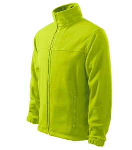 Jacheta polar barbati de culoare galben lime