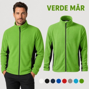 Jachetă Polar Fleece tip Bluză Hanorac Bărbați Călduroasă cu Fermoar Malfini Frosty 527 – 220 g/m² - Img 17