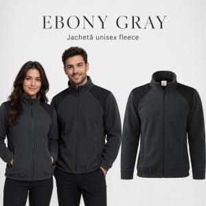 Jachetă Polar Fleece Unisex Damă Bărbat Malfini Hi-Q 506 – 360 g/m², Umeri Impermeabili - Img 14