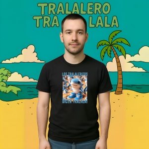 Los Tralaleritos Dicen Tralala ** Tricou Tralalero Tralala Copii | Dama | Barbat - Img 9