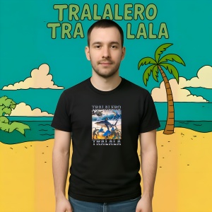 Meme Italian 2 ** Tricou Tralalero Tralala Copii | Dama | Barbat - Img 9