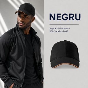 Șapcă Bărbați Sport din Bumbac, Reglabilă cu Cataramă și Cozoroc Curbat – Sandwich 6P 306 - Img 19