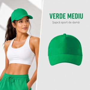 Șapcă Damă Sport din Bumbac, Reglabilă cu Cataramă și Cozoroc Curbat – 5P 307 - Img 32