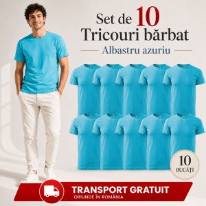 Set 10 tricouri bărbat Malfini Basic Clasic, 100% bumbac, regular fit, 48 culori, mărimi XS–5XL - Img 18