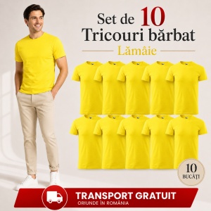 Set 10 tricouri bărbat Malfini Basic Clasic, 100% bumbac, regular fit, 48 culori, mărimi XS–5XL - Img 37