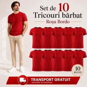 Set 10 tricouri bărbat Malfini Basic Clasic, 100% bumbac, regular fit, 48 culori, mărimi XS–5XL - Img 47