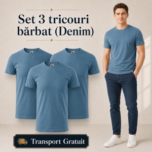 Set 3 Tricouri Bărbat Malfini, 100% Bumbac, 160 g/m², 48 Nuanțe, Mărimi XS–5XL, Transport Gratuit - Img 20