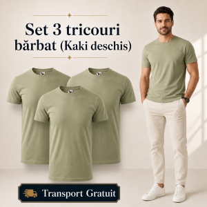 Set 3 Tricouri Bărbat Malfini, 100% Bumbac, 160 g/m², 48 Nuanțe, Mărimi XS–5XL, Transport Gratuit - Img 30