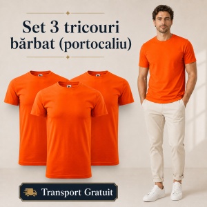 Set 3 Tricouri Bărbat Malfini, 100% Bumbac, 160 g/m², 48 Nuanțe, Mărimi XS–5XL, Transport Gratuit - Img 40