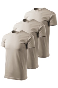 Set 3 tricouri de culoare gri gheata