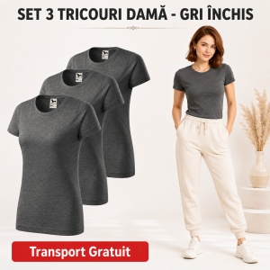 Set 3 tricouri damă, bumbac 100% | 35 de culori disponibile - 134 - Img 25