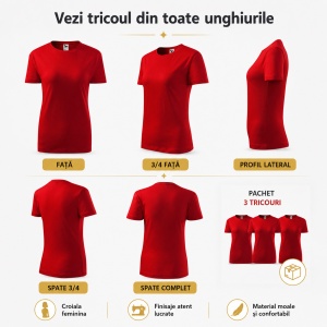 Set 3 tricouri dama - diverse culori pentru femei - Img 10
