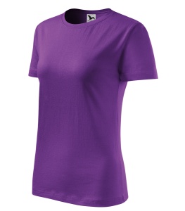 Set 3 tricouri dama simple bumbac 100%, casual clasic pentru femei multicolor, albastru deschis, turcoaz, violet 133 - Img 9