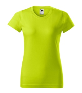 Set 3 tricouri dama simple bumbac 100%, casual clasic pentru femei multicolor, portocaliu, violet, lime 134 - Img 3