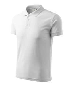 Tricou polo barbati de culoare alb