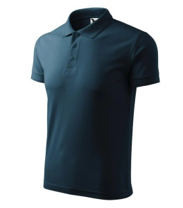 Tricou polo barbati de culoare albastru marin