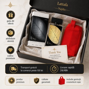 Set parfum Lattafa Najdia 100ml, parfum Arabesc, Barbati, Gentuta cosmetice - Img 3