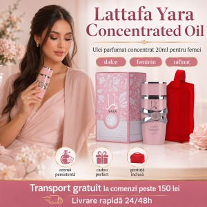 Set parfum Lattafa Yara Concentrated Oil 20ml, parfum Arabesc, Femei, Gentuta cosmetice