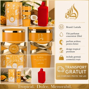 Set parfum Lattafa Yara Tous Concentrated Oil 20ml, parfum Arabesc, Femei, Gentuta cosmetice - Img 3
