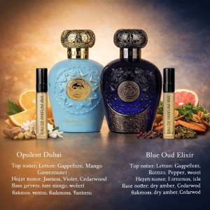 Set Parfumuri Lattafa Opulent Dubai & Opulent Blue Elixir, 2x 100 ml, Parfumuri Arabesti, Gentuta Cosmetice - Img 7