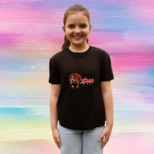 Tricou 2Pac cartoon red dreads, muzica RAP, Dama | Barbat | Copii, Culoare Negru - Img 4