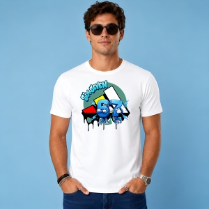 Tricou 67 Sase Sapte Graffiti Drip Urban Street Design, din bumbac 100% Copii | Dama | Barbat - Img 3