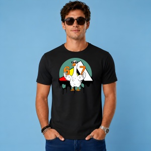 Tricou 67 Six Seven Gasca Alba Stil Urban Logo Street Art, din bumbac 100%, tricou negru, Copii | Dama | Barbat - Img 3