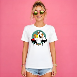 Tricou 67 Six Seven Gasca Alba Stil Urban Logo Street Art, din bumbac 100% Copii | Dama | Barbat
