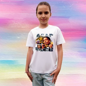 Tricou A$AP Rocky - Casual Smiling, muzica Hip-Hop / Rap, Dama | Barbat | Copii - Img 8