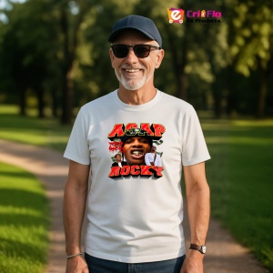Tricou A$AP Rocky - Gold Teeth Style 2, muzica Hip-Hop / Rap, Dama | Barbat | Copii - Img 5