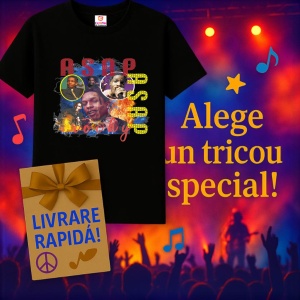 Tricou A$AP Rocky - Graffiti Style, muzica Hip-Hop / Rap, Dama | Barbat | Copii, Culoare Negru - Img 15