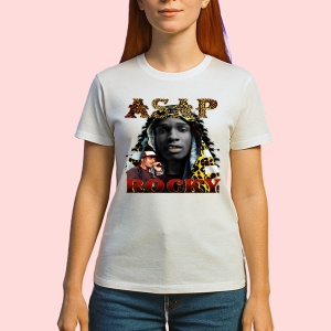 Tricou A$AP Rocky - Leopard Hoodie, muzica Hip-Hop / Rap, Dama | Barbat | Copii - Img 2