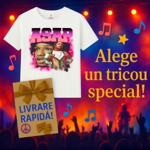Tricou A$AP Rocky - Pink Glow, muzica Hip-Hop / Rap, Dama | Barbat | Copii - Img 9