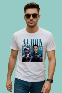 Tricou Alex Albon Portret Si Masina Red Bull Formula 1, Copii | Dama | Barbat - Img 2