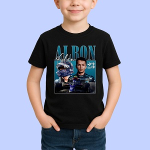 Tricou Alex Albon Portret Si Masina Red Bull Formula 1, Copii | Dama | Barbat - Img 2