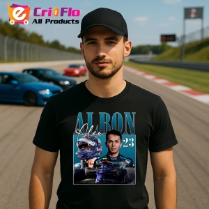 Tricou Alex Albon Portret Si Masina Red Bull Formula 1, Copii | Dama | Barbat - Img 8