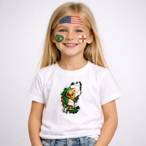 Tricou Algeria World Cup Fifa 2026, din bumbac 100%, tricou alb, Copii | Dama | Barbat