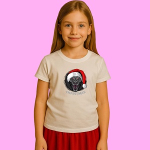 Tricou Angry Gorilla Santa, din bumbac 100% Copii | Dama | Barbat - Img 2
