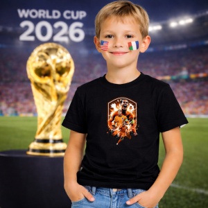 Tricou Arjen Robben Netherlands World Cup Fifa 2026, din bumbac 100%, tricou negru, Copii | Dama | Barbat - Img 5