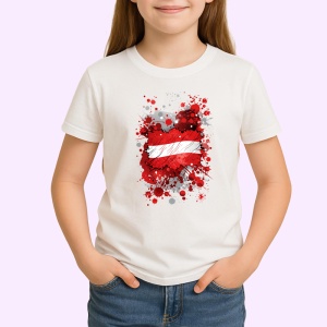 Tricou Austria Steag Splash Art, Copii | Dama | Barbat - Img 3