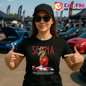Tricou Ayrton Senna Colaj Istoric Masina Rosie Formula 1 Retro, Copii | Dama | Barbat - Img 7