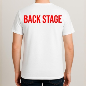 Tricou BACK STAGE, Personalizat | Unisex Dama si Barbat