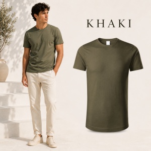 Tricou Bărbat 819 Epic, 100% Bumbac Organic, 160 g/m², Guler Rotund, 14 Culori, Mărimi S–3XL - Img 15