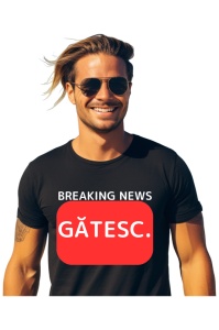 Tricou barbat Breaking News - Gatesc.