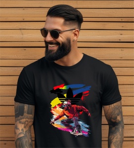 Tricou barbat bumbac 100%, personalizat, haios, Street Skating - Cadou