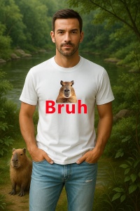 Tricou Barbat CapyBara - Bruhhh - Img 2