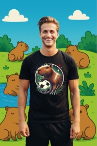 Tricou Barbat CapyBara - Football star - Img 3