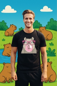 Tricou Barbat CapyBara - Guma de mestecat - Img 2