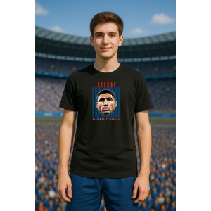 Tricou Barbat cu Fotbalistul Achraf Hakimi - Paris Saint - Germain - Img 3