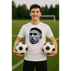 Tricou Barbat cu Fotbalistul Achraf Hakimi - Paris Saint - Germain - Img 8